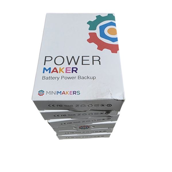 Group of 5 BNIB Power Maker Battery Power Backup