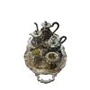 Image 1 : Silverplate Tea & Coffee Services Set w/Serving Tray, Creamer & Sugar Bowl