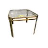 Image 2 : Brass Tone & Glass Top Coffee Table