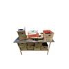 Image 1 : Stainless Steel Commercial Prep Table (60in L x 24in W x 35in H) w/Contents - Food Baskets, Food Con