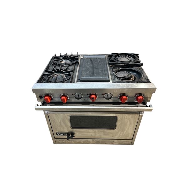Viking Commercial Gas Range with Griddle & Oven