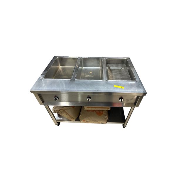 Commercial Stainless Steel Bain-Marie / Food Warmer Station (3 Well)