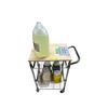 Image 1 : Group of Rolling Cart w/Wood Top w/Bleach, Ranch, 2x Marinade, Etc.