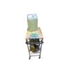 Image 2 : Group of Rolling Cart w/Wood Top w/Bleach, Ranch, 2x Marinade, Etc.