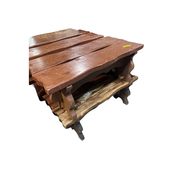 Group of 10 Various Wood Benches