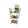 Image 1 : Rack of Assorted Misc - Canola Oil, Apple Juice, Mustard, Corn, Vinegar, Etc. (RACK NOT INCLUDED)