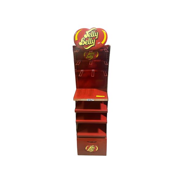 Jelly Belly Branded Retail Display Rack with Storage Base