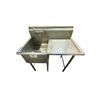 Image 1 : Commercial Stainless Steel Utility Sink with Counter