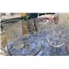 Image 4 : Large group of Glassware & Crystalware - includes assorted Wine Glasses, Carafes, Bowls & More