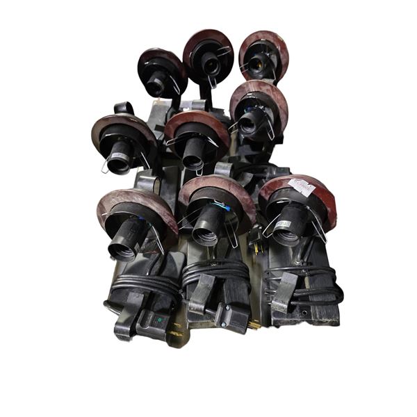 Group of approx. 8 Assorted Black & Brown Wall Sconces