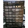 Image 3 : Group of 3 Multi-Drawer 18" H Storage Cabinets - includes Contents (Electric Components, Small Woode