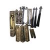 Image 1 : Group of Collection of Antique Style Brass Door Hardware & Handles - includes Set of Dragon Handles,