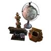 Image 4 : Vintage Group of Decorative Items - includes Aircraft Hardcover Books/Salt Lamp/ Vintage Brass Feder