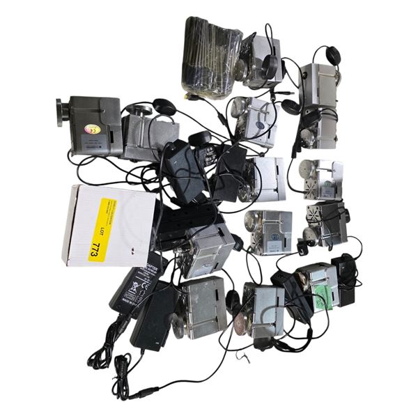 LAage group of approx. 14-pcs Mini Makers Handheld Sanders w/ Charger Cords - (Not tested, various c