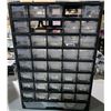 Image 4 : Group of 4 Multi-Drawer 18" H Storage Cabinets - includes Contents (Electric Components, Small Woode