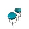Image 2 : Group of 10 Teal Bar Chairs