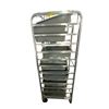 Image 1 : Commercial Aluminum Sheet Pan Rack with Assorted Plastic Food Bins
