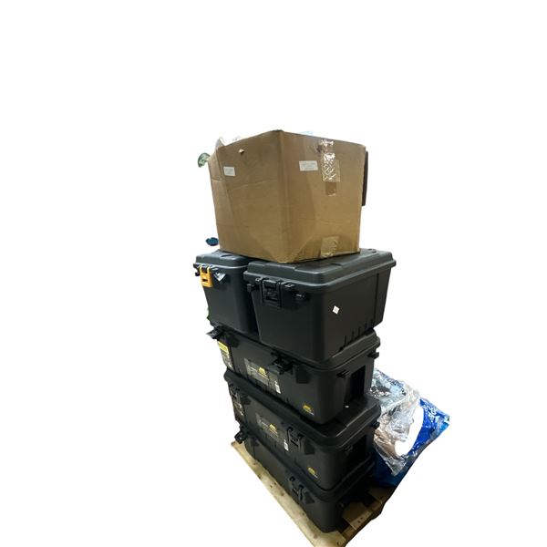 Pallet of 5 Various Plano Sportsman's Trunk w/Various