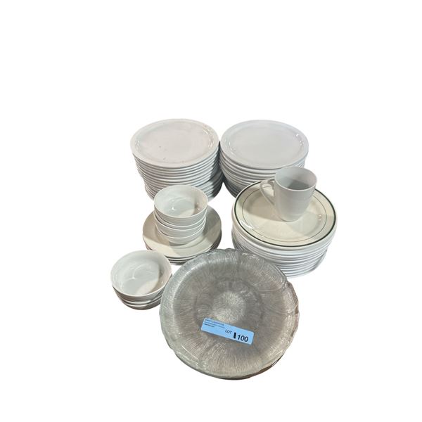 Group of Plates, Bowls, Cup, Etc.