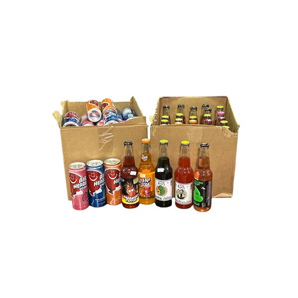 Group of 2 Boxes of Soda - Kool-Aid, Airheads, Etc.