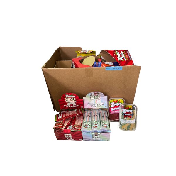 Box of Various Candy - Various Zweet Sour Belts
