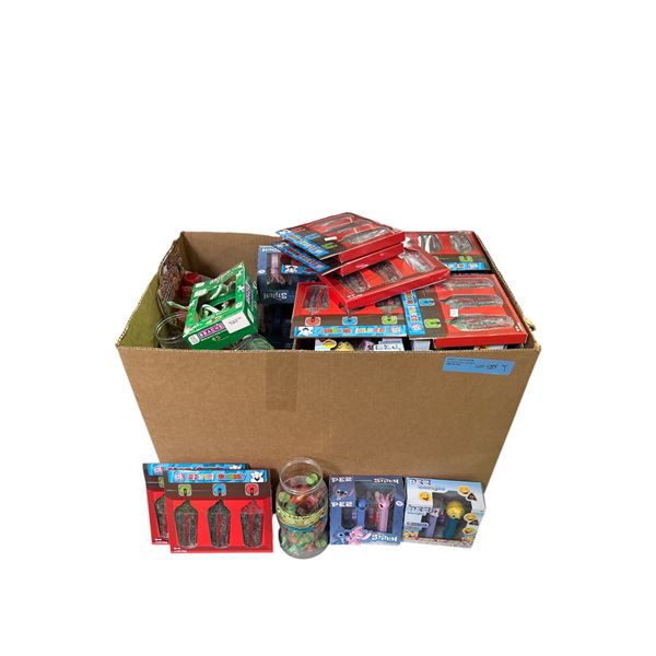 Box of Various Candy - ICEE Mix it up! Gummy, PEZ, Gummy Candy Jam Filled, Candy Canes, Etc.