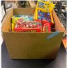 Image 2 : Box of Various Candy/Chocolate - Fluffy Cotton Candy POPs, M&M's, Haribo, Etc.