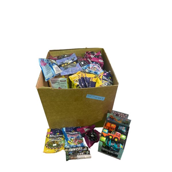 Box of Various Candy - Schure Candy, Cats Dutch Licorice, Bears Dutch Licorice, Bubble Dozer, Etc.