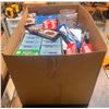 Image 2 : Box of Various Candy/Chocolate - Smarties Candy, Kona Ice Candy Cane, Chocolate Cookies, Hershey's C