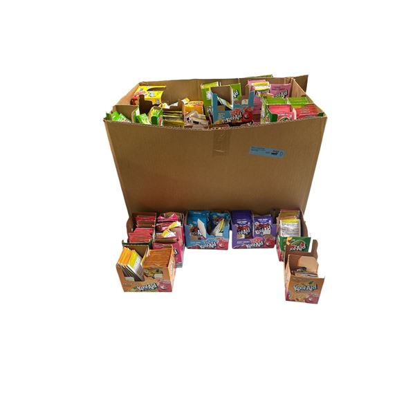 Box of Various Drink Mix - Kool-Aid Various Flavours - Mixed Berry, Strawberry Lemon, Pina-Pineapple
