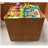 Image 2 : Box of Various Candy - Toxic Waste Sour Candy, Warheads Drink Mix, Warhead Wedgies, Etc.