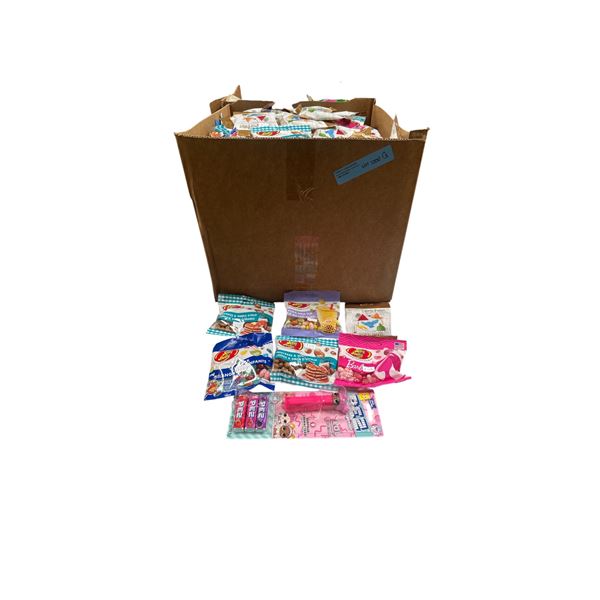 Box of Various Candy - Harry Potter Candy, Jelly Belly, Jelly Belly Maple Syrup, PEZ, Etc,