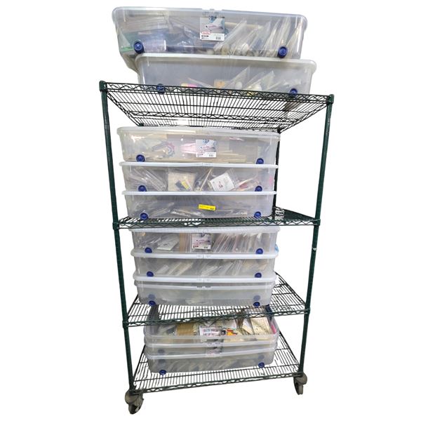 Shelf Lot of NEW Misc. DIY Wood Crafting Kit & Supplies - includes NEW Fun Makers Builders Kits & Mo