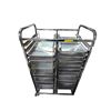 Image 2 : Restaurant Equipment Stainless Steel Serving Tray Rack - approx. 3ft x 70" H