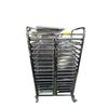 Image 1 : Restaurant Equipment Stainless Steel Serving Tray Rack - approx. 3ft x 70" H
