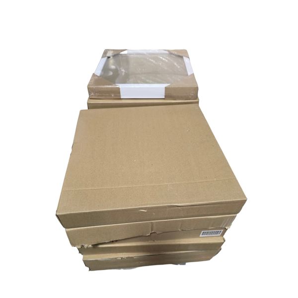 NEW - Group of approx. 13 Mini Makers Wood Picture Frames 12x12 (Colour may vary - White/Natural/Bla