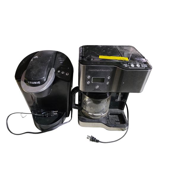 Group of 3 Small Appliances - includes Hamilton Beach Dual Coffee Maker, Keurig Coffee Machine & Pap