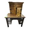 Image 1 : Art & Craft Solid 1-Drawer Desk - includes a Small Solid Wood 2ft x 2ft Side Chest