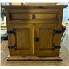 Image 2 : Art & Craft Solid 1-Drawer Desk - includes a Small Solid Wood 2ft x 2ft Side Chest