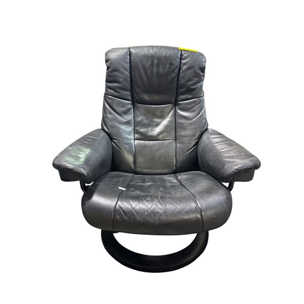 Stressless Black Leather Reclining Chair
