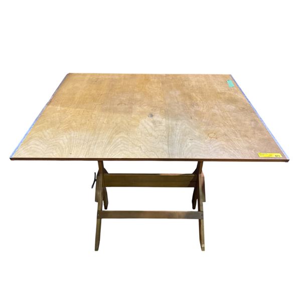 Wood Drafting Board Table - approx. 4ft x 3ft