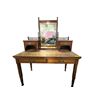 Image 2 : Antique Classique Vanity 2 Drawers Desk w/ Mirror - approx. 4ft x 2ft x 5ft