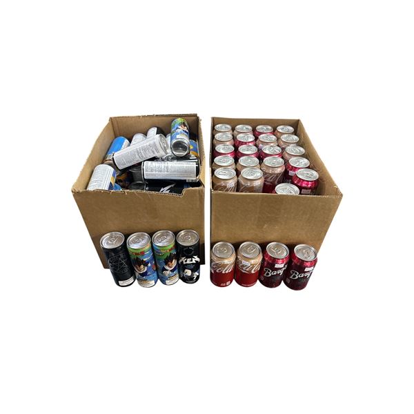 2x Boxes of Various Soda - Dragonball, Ken, Bleach Soul Reaper, Vanilla Coke, Crush, Etc.