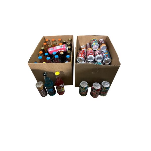 2x Boxes of Various Soda - Havana Banana, Breaking Bad, Putin Punch, Mountain Dew Various Flavour, A