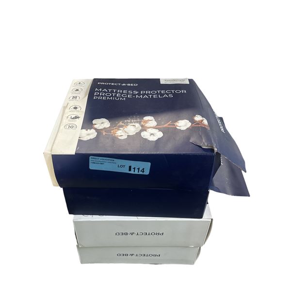 Group of 4 NEW Protect A Bed Mattress Protector Premium - includes x2 Twin/Simple & x2 Double/Full (