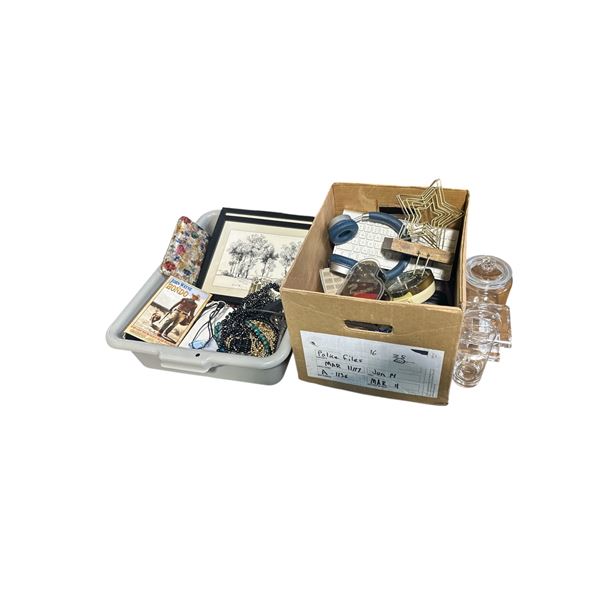 Group of Misc - Keyboard, Headphones, Piano Music Box, Framed Pictures, Jewelry, Etc.