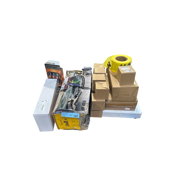 Group of Misc Including - CPU Liquid Cooler, Bidget, Batteries, Shower Caddie, Fidget Toy, Etc.