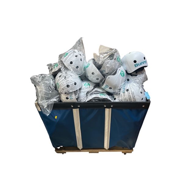 Large Bin of Bunny Bike Helmets (Bin Not Included)