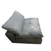 Image 2 : Oversized Grey Armless Lounge Chair with Back Cushion