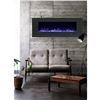 Image 2 : Electric Wallmount Fireplace 60"